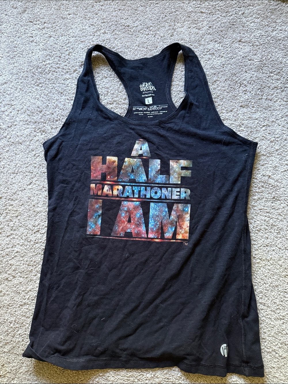 Half Marathon Yoda Racer Back Tank